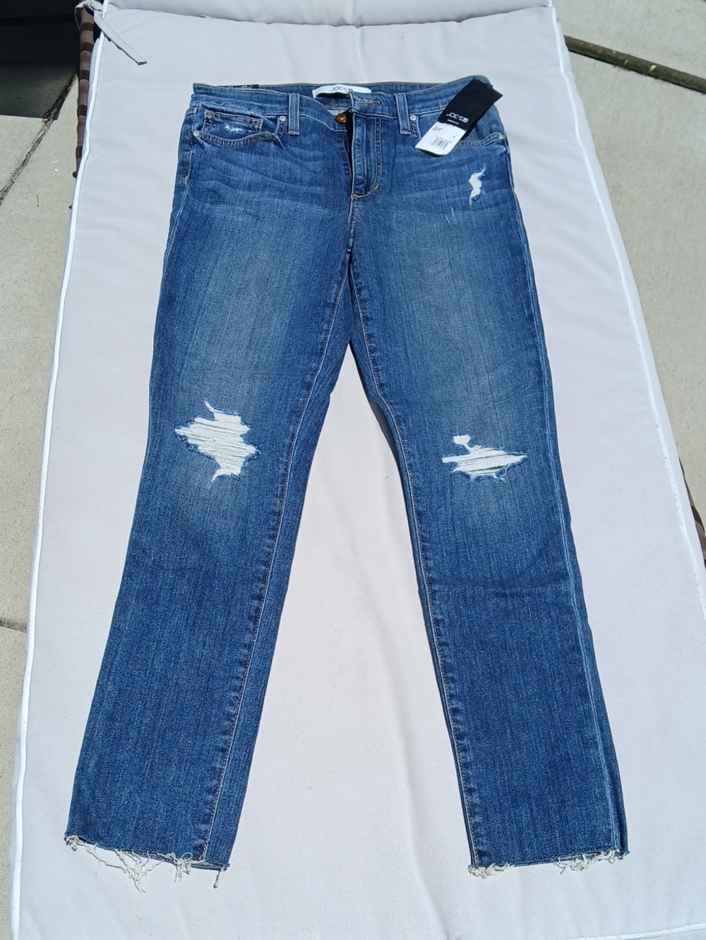 Joe's Jeans Blue Distressed Skinny Jeans